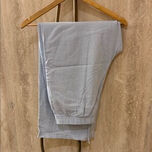 Aritzia Babaton Linen Baby Blue Casual Pants